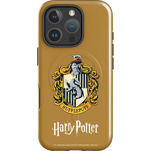 Wizarding World Harry Potter Hufflepuff House Crest iPhone 16 Pro Magsafe Impact Case